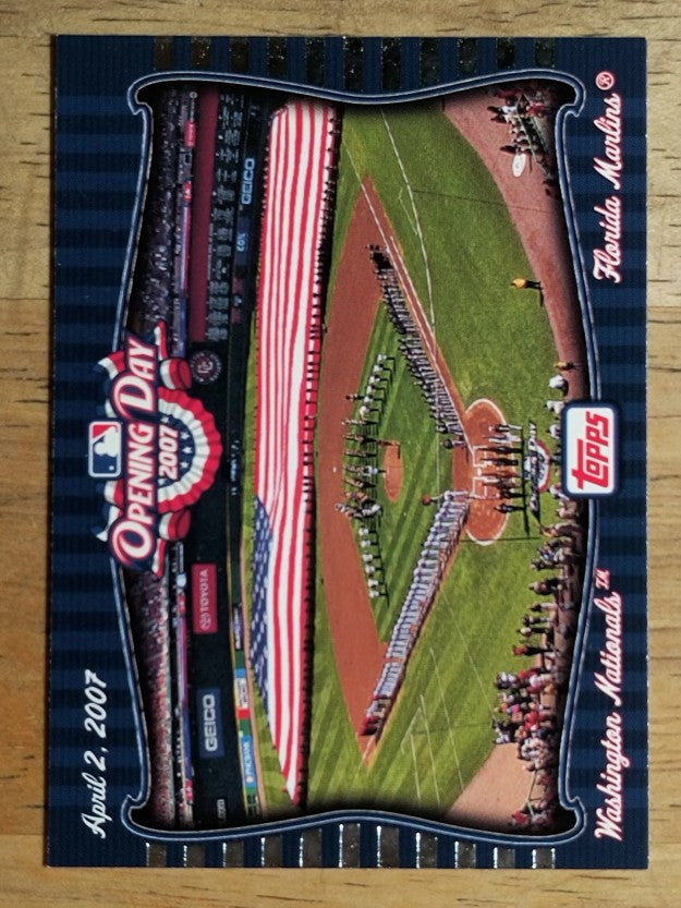 2007 Topps Opening Day Team vs Team #OD3 Florida Marlins/Washington Nationals