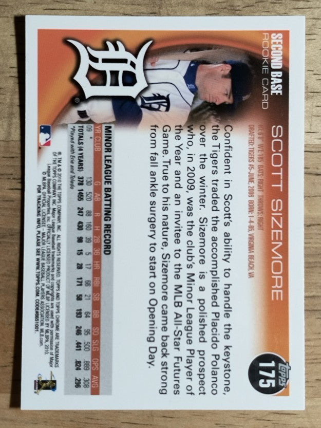 2010 Topps Chrome #175 Scott Sizemore RC