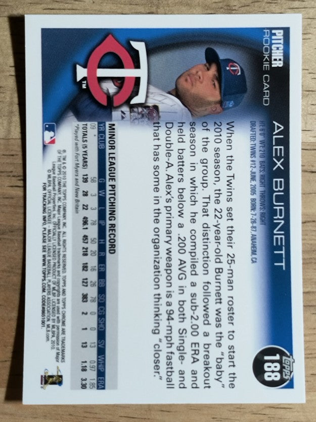2010 Topps Chrome #188 Alex Burnett RC