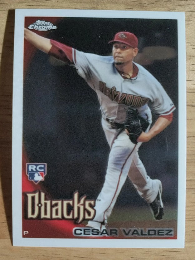 2010 Topps Chrome #194 Cesar Valdez RC