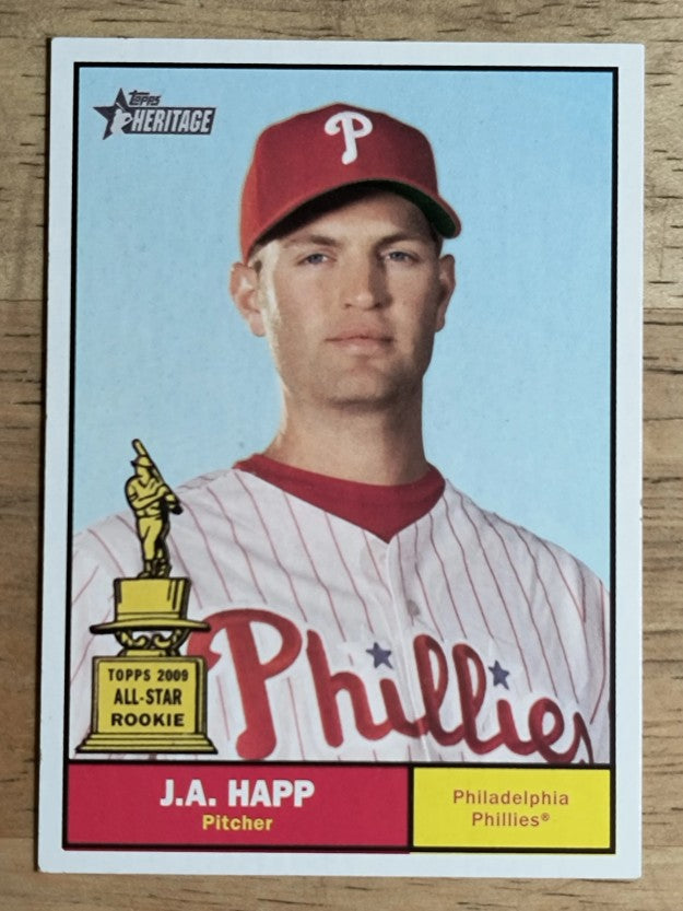 2010 Topps Heritage #77a J.A. Happ