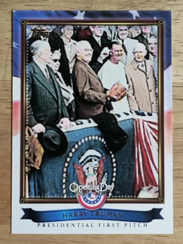 2011 Topps Opening Day Presidential First Pitch #PFP2 Harry Truman
