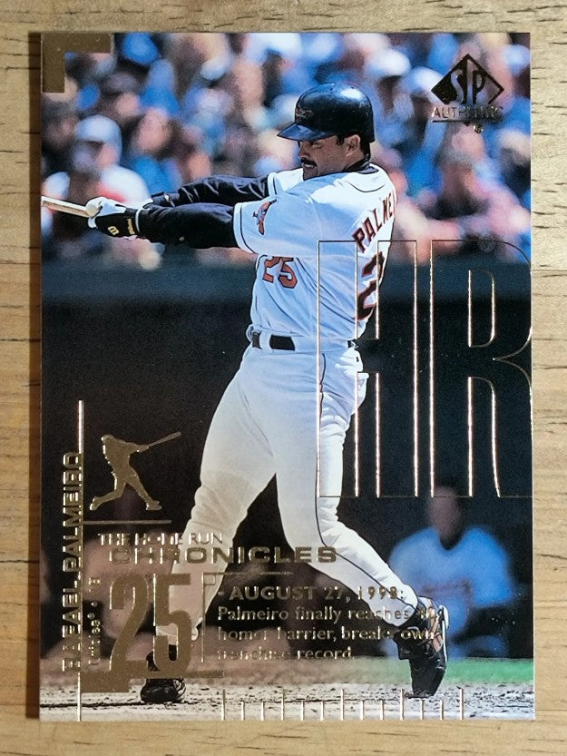 1999 SP Authentic Home Run Chronicles #HR10 Rafael Palmeiro