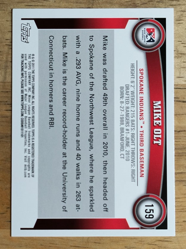 2011 Topps Pro Debut #159 Mike Olt