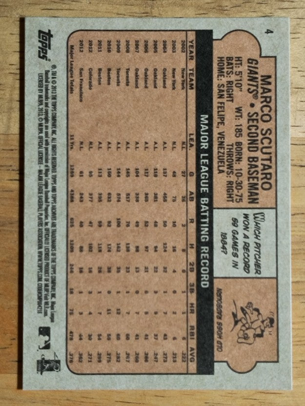 2013 Topps Archives #4 Marco Scutaro