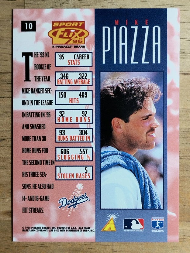 1996 Sportflix #10 Mike Piazza