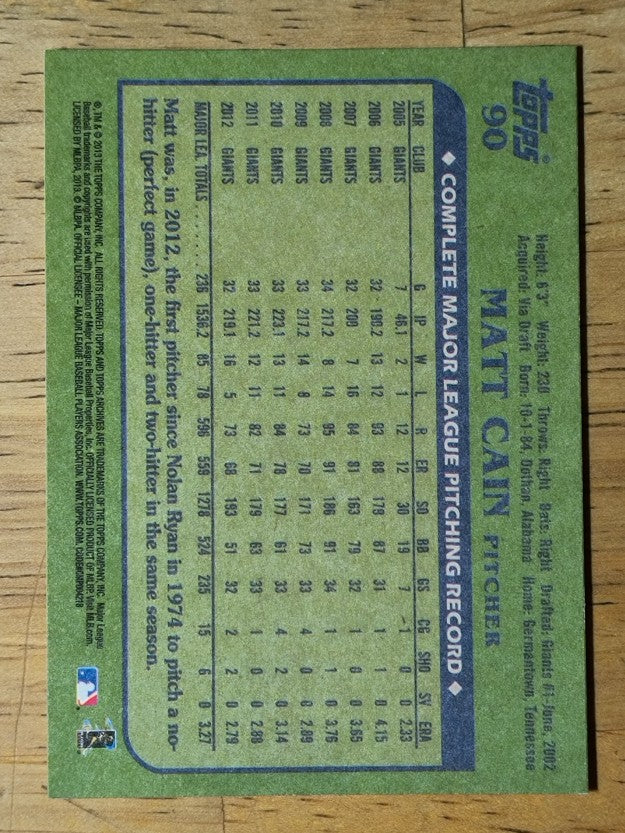 2013 Topps Archives #90 Matt Cain