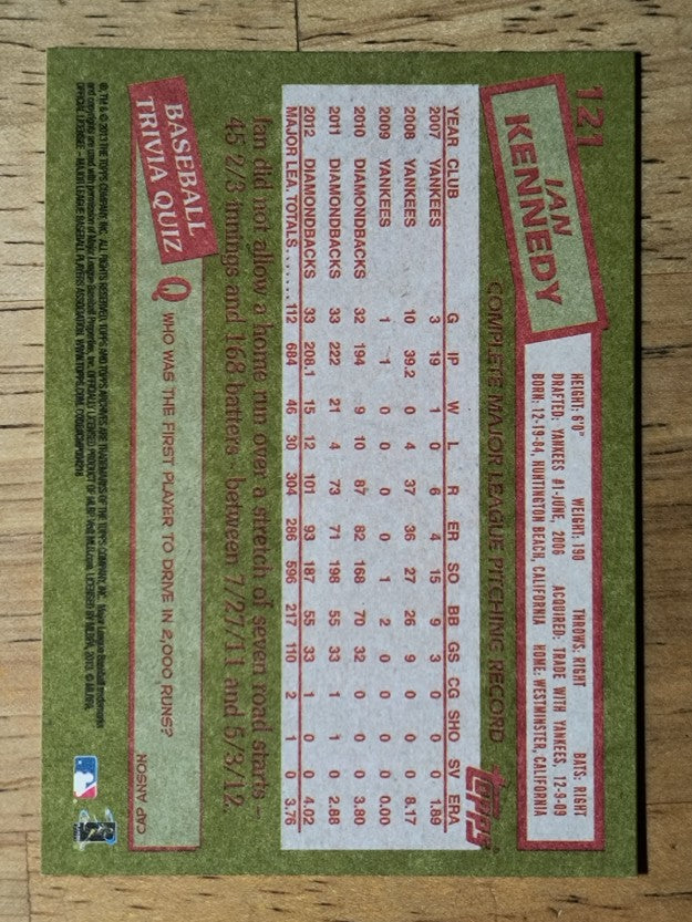 2013 Topps Archives #121 Ian Kennedy
