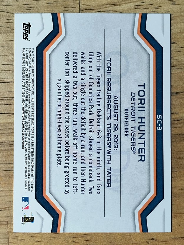 2014 Topps Opening Day Superstar Celebrations #SC3 Torii Hunter