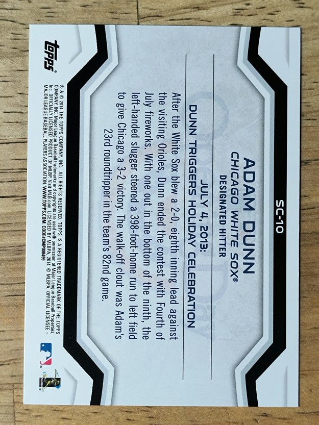2014 Topps Opening Day Superstar Celebrations #SC10 Adam Dunn