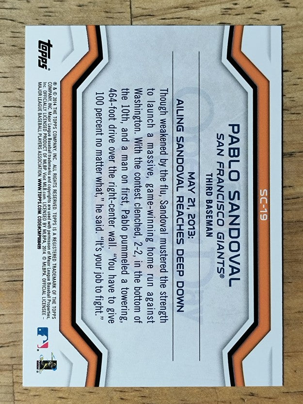 2014 Topps Opening Day Superstar Celebrations #SC19 Pablo Sandoval