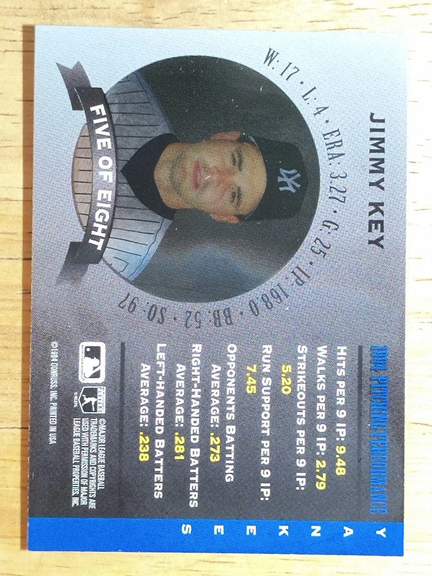 1995 Donruss Mound Marvels #5 Jimmy Key