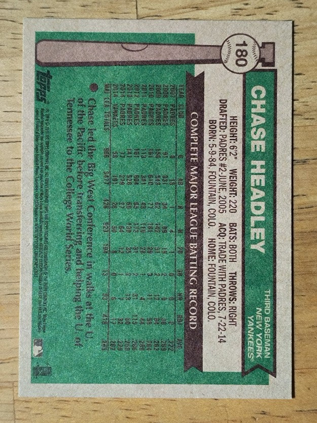 2015 Topps Archives #180 Chase Headley