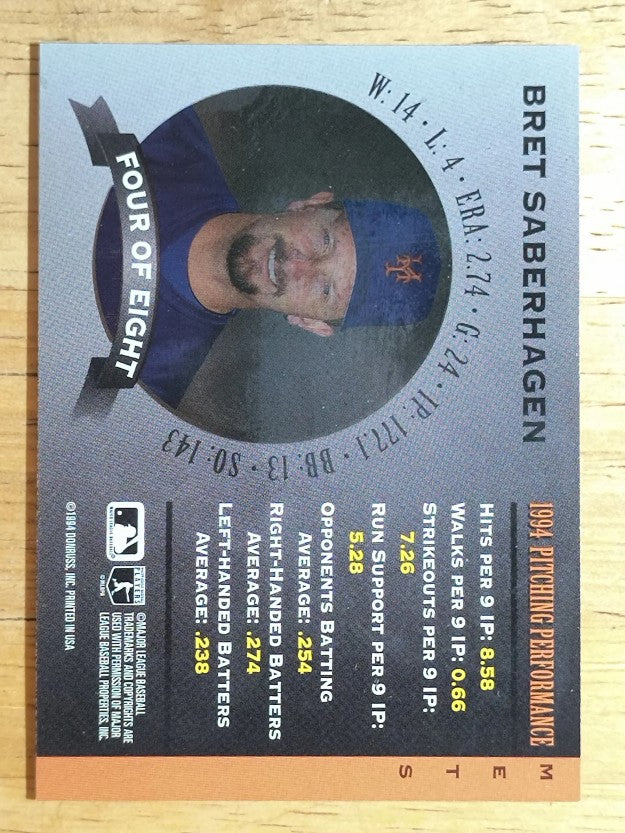1995 Donruss Mound Marvels #4 Bret Saberhagen