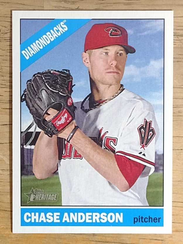 2015 Topps Heritage #252 Chase Anderson