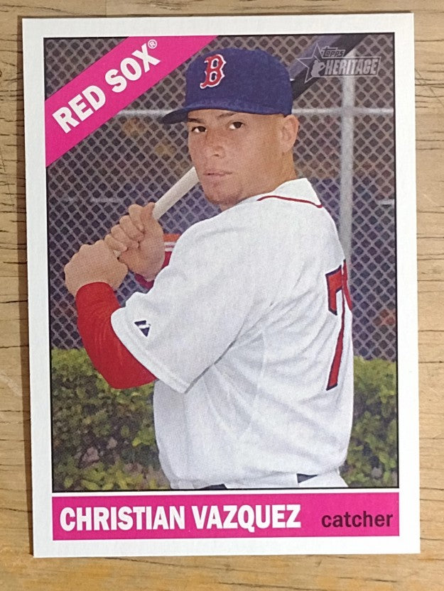 2015 Topps Heritage #391 Christian Vazquez