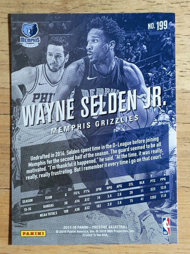 2017-18 Prestige #199 Wayne Selden RC