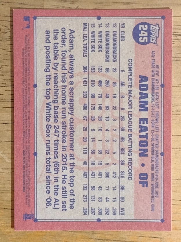 2016 Topps Archives #245 Adam Eaton