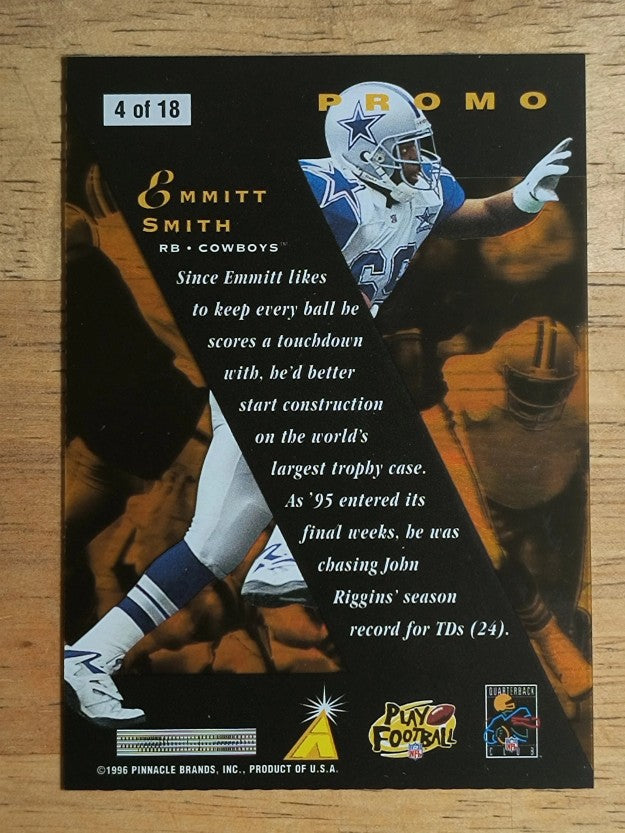 1996 Zenith Promos #4 Emmitt Smith Z-Team