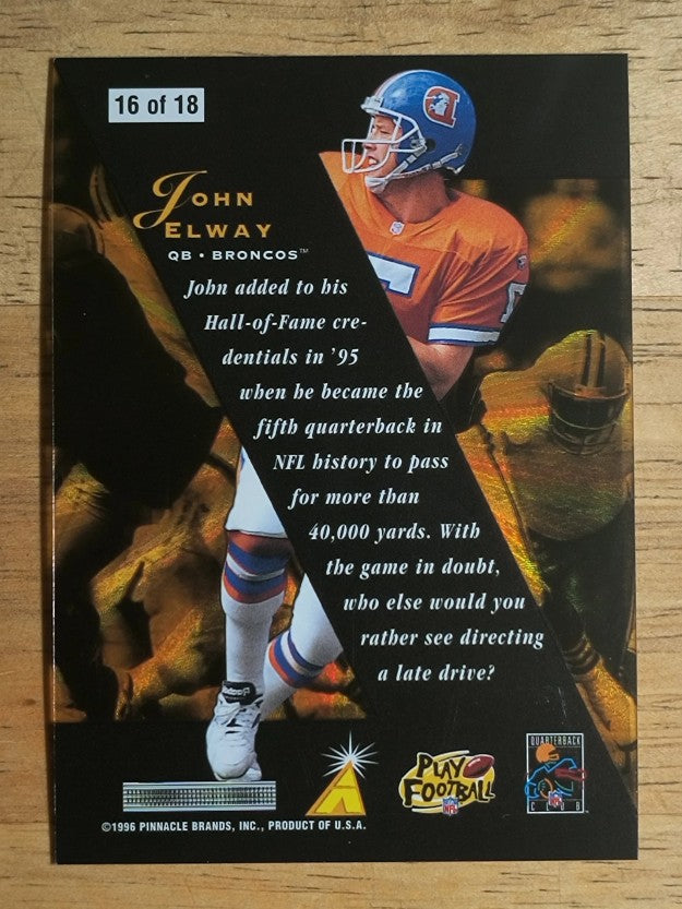 1996 Zenith Z-Team #16 John Elway