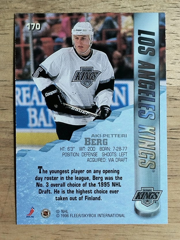 1995-96 Metal #170 Aki Berg RC