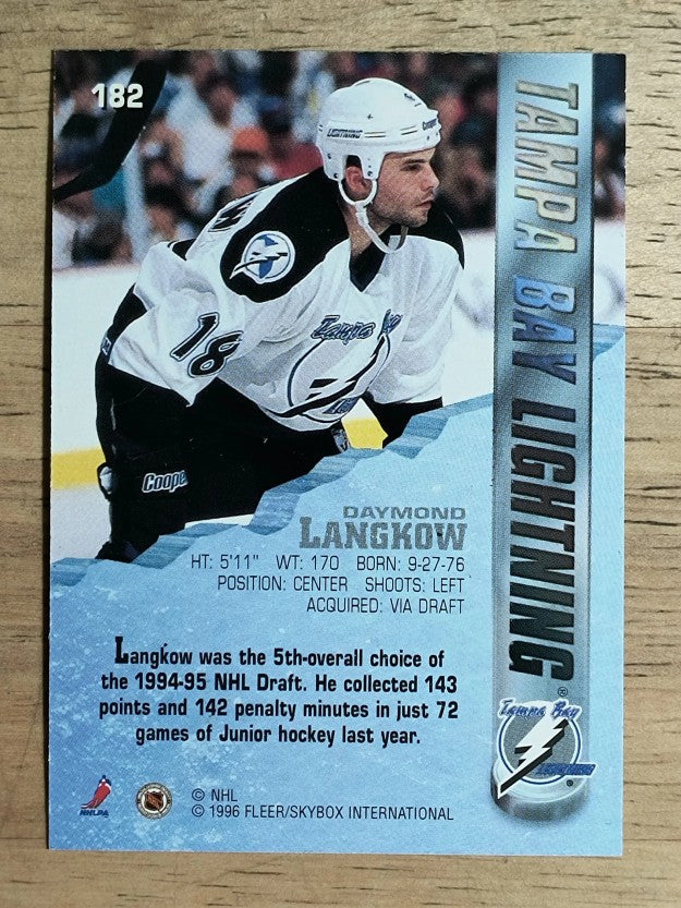 1995-96 Metal #182 Daymond Langkow RC