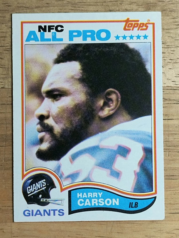1982 Topps #418 Harry Carson AP