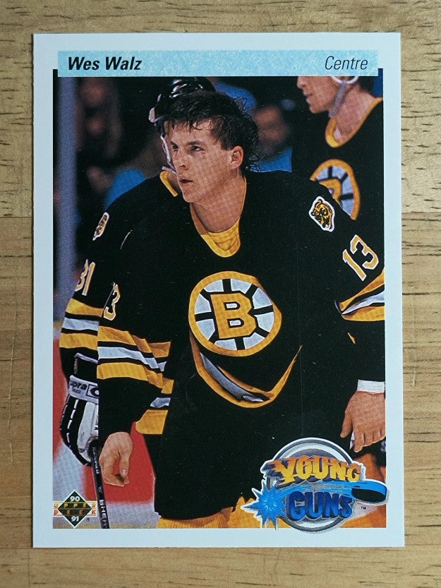 1990-91 Upper Deck French #527 Wes Walz YG RC