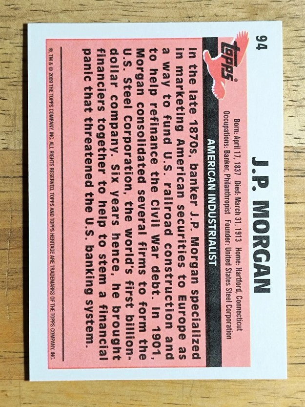 2009 Topps American Heritage #94 J.P. Morgan