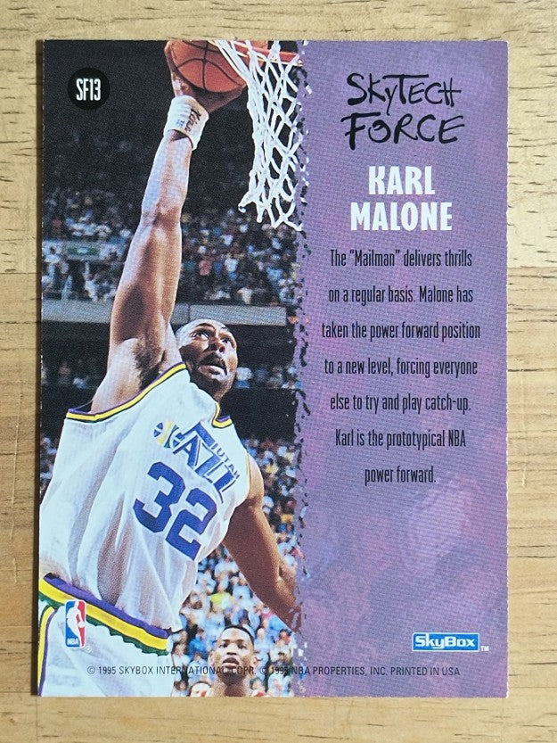 1994-95 SkyBox Premium SkyTech Force #SF13 Karl Malone