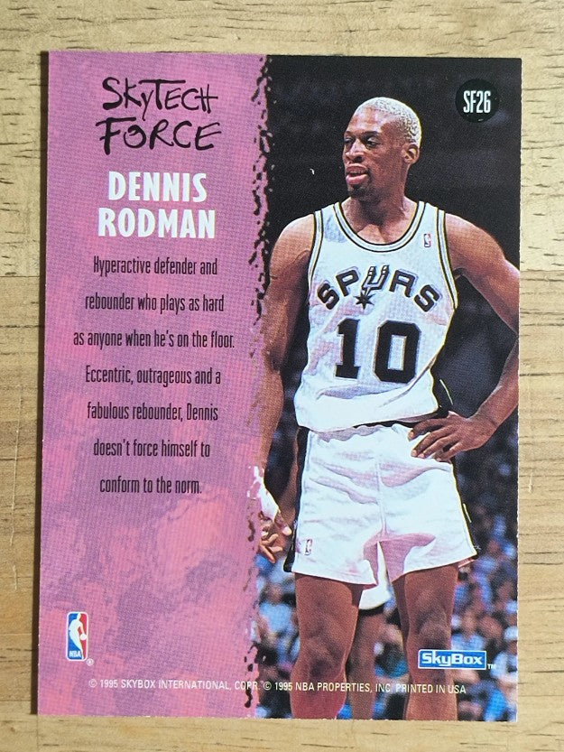 1994-95 SkyBox Premium SkyTech Force #SF26 Dennis Rodman