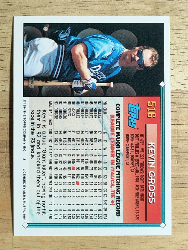 1994 Topps #516 Kevin Gross