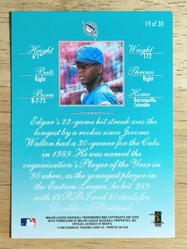 1997 Donruss Rated Rookies #19 Edgar Renteria