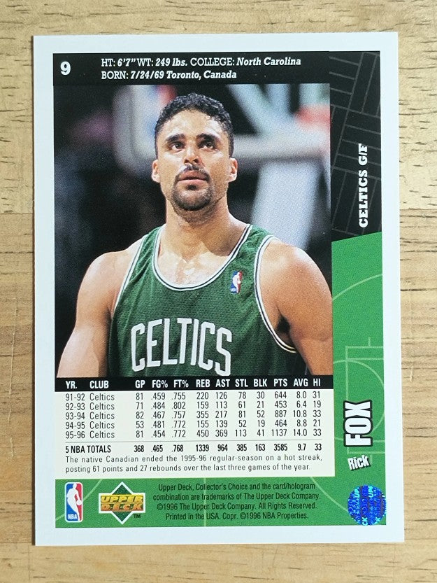 1996-97 Collector's Choice #9 Rick Fox