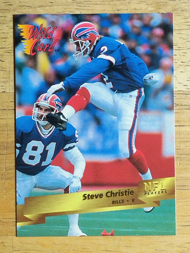 1993 Wild Card #25 Steve Christie