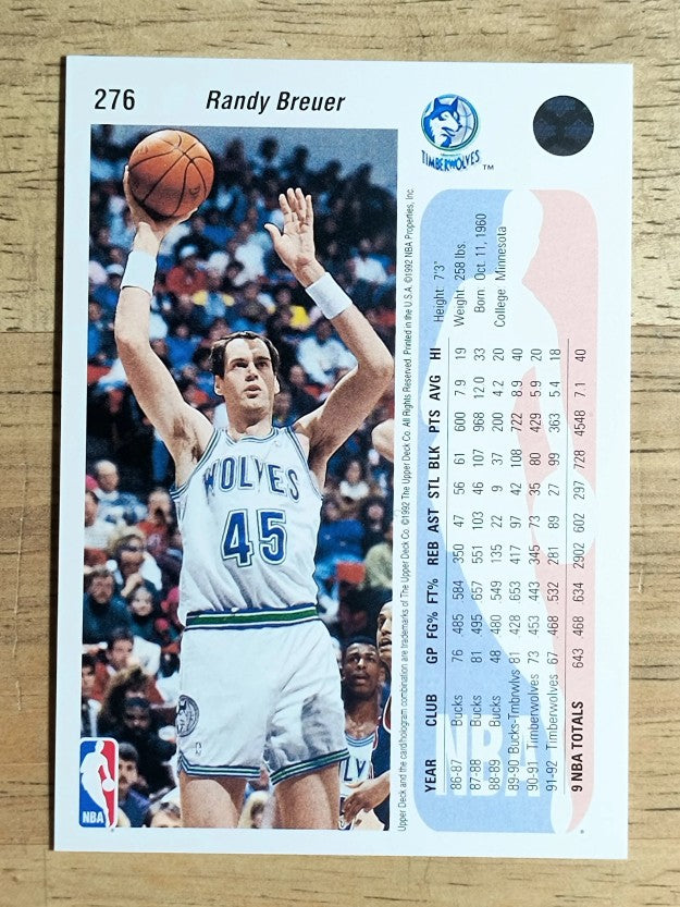 1992-93 Upper Deck #276 Randy Breuer