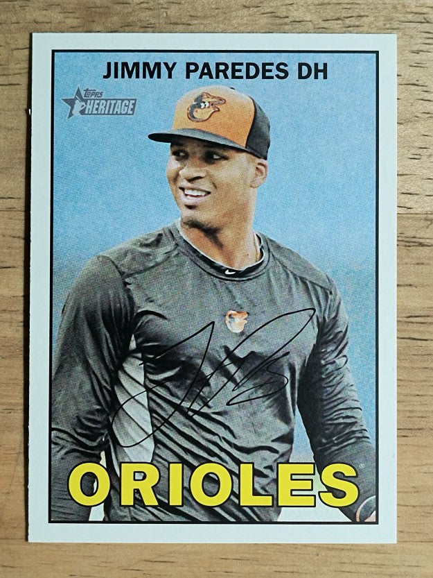 2016 Topps Heritage #198 Jimmy Paredes