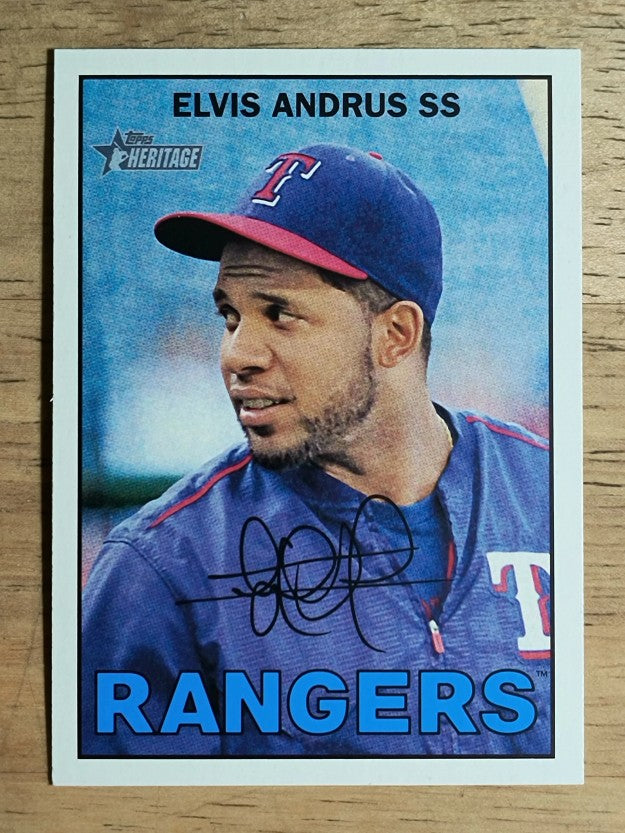 2016 Topps Heritage #387 Elvis Andrus