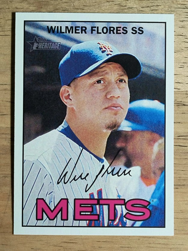 2016 Topps Heritage #398 Wilmer Flores