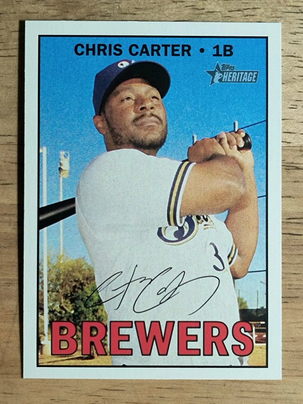 2016 Topps Heritage #544 Chris Carter