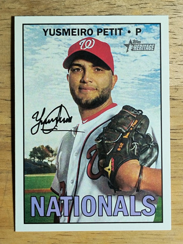 2016 Topps Heritage #584 Yusmeiro Petit