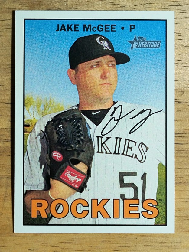 2016 Topps Heritage #605 Jake McGee
