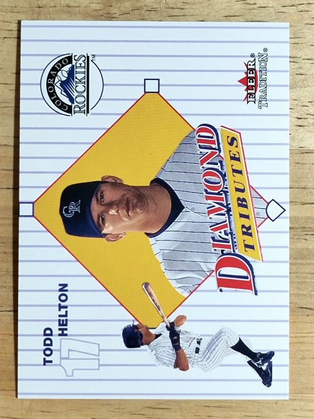 2001 Fleer Tradition Diamond Tributes #DT15 Todd Helton