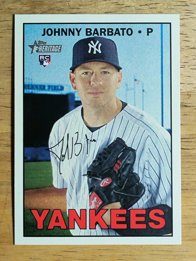 2016 Topps Heritage #619 Johnny Barbato RC