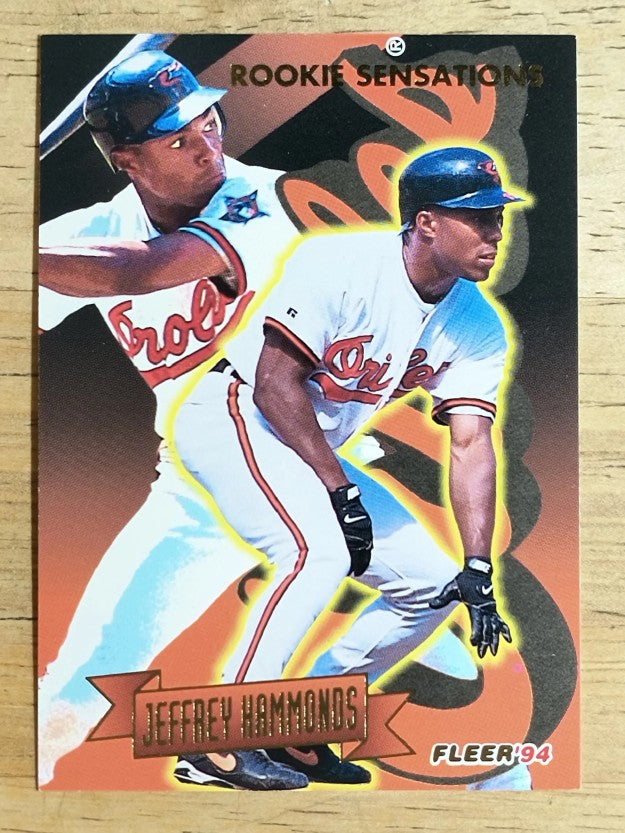 1994 Fleer Rookie Sensations #8 Jeffrey Hammonds