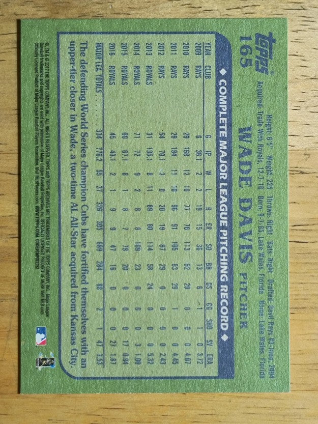2017 Topps Archives #165 Wade Davis