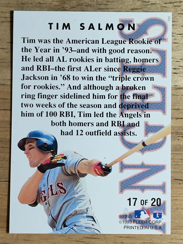 1994 Fleer Rookie Sensations #17 Tim Salmon