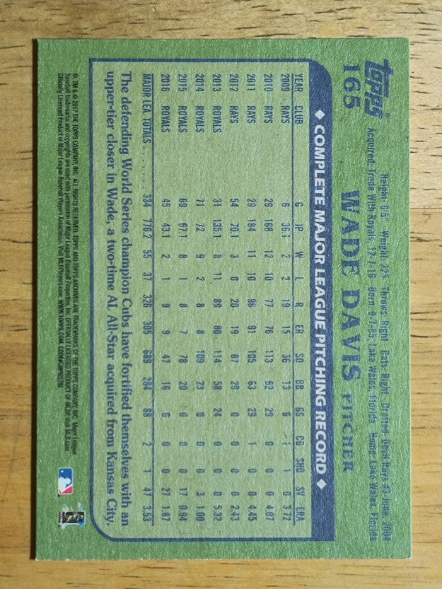 2017 Topps Archives #165 Wade Davis