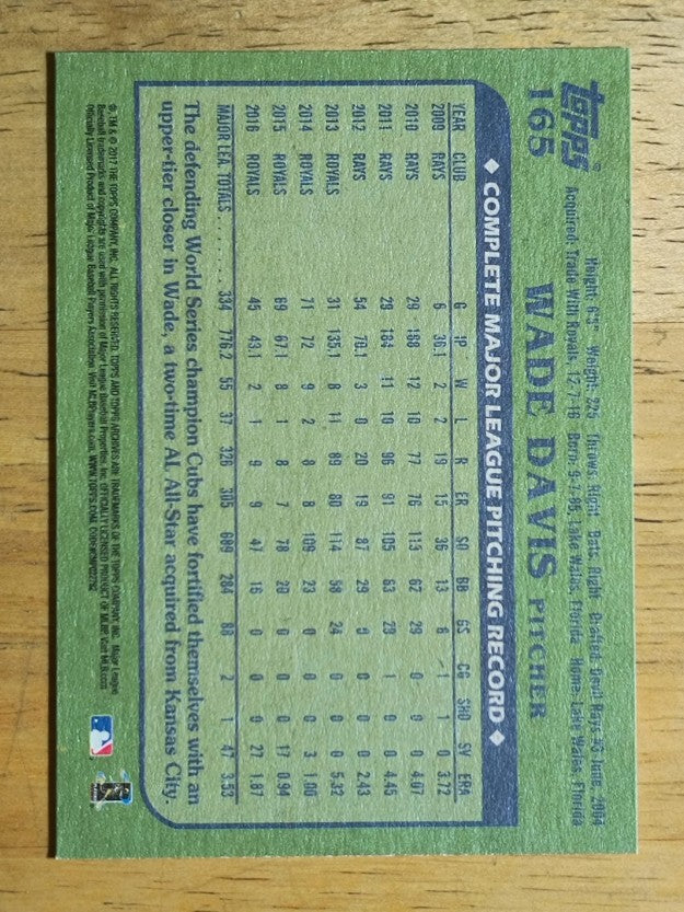 2017 Topps Archives #165 Wade Davis