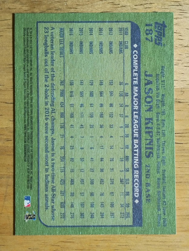 2017 Topps Archives #187 Jason Kipnis